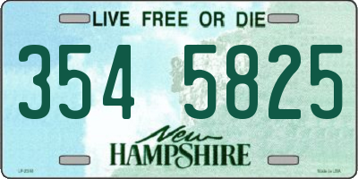 NH license plate 3545825