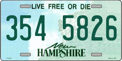 NH license plate 3545826