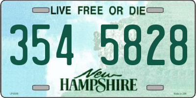 NH license plate 3545828