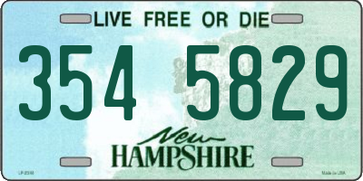 NH license plate 3545829