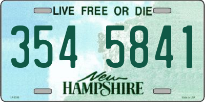 NH license plate 3545841