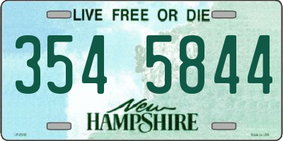 NH license plate 3545844