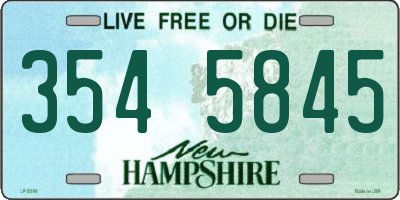 NH license plate 3545845