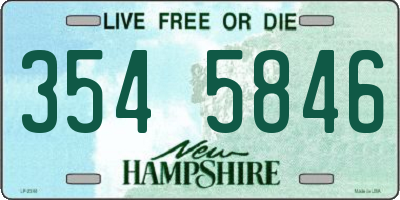 NH license plate 3545846