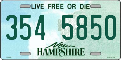 NH license plate 3545850