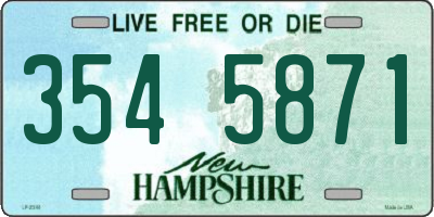 NH license plate 3545871