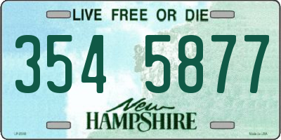 NH license plate 3545877