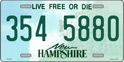 NH license plate 3545880