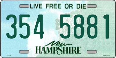 NH license plate 3545881