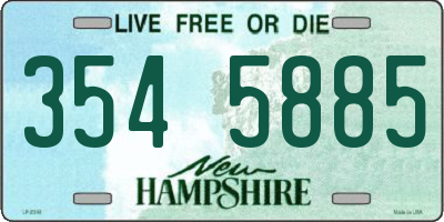 NH license plate 3545885