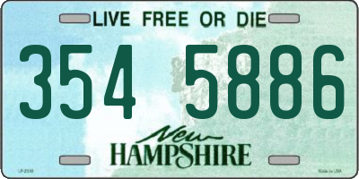 NH license plate 3545886