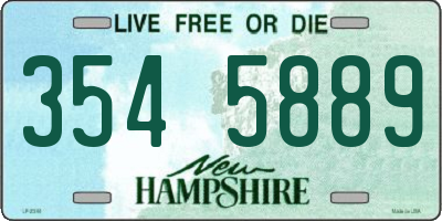 NH license plate 3545889