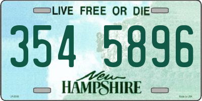NH license plate 3545896