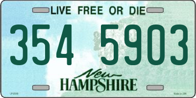 NH license plate 3545903