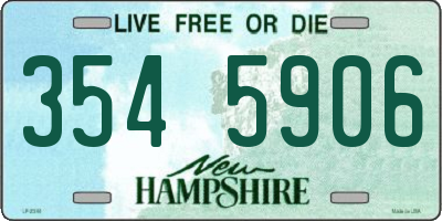 NH license plate 3545906