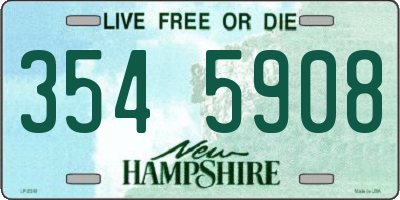 NH license plate 3545908