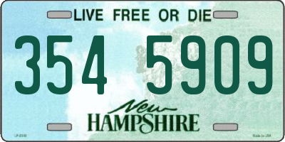 NH license plate 3545909
