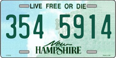 NH license plate 3545914