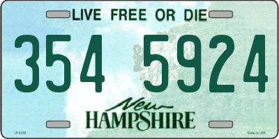 NH license plate 3545924
