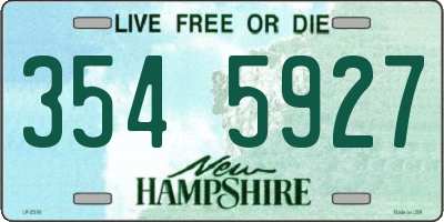 NH license plate 3545927