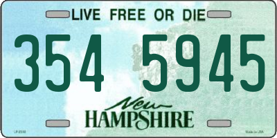 NH license plate 3545945