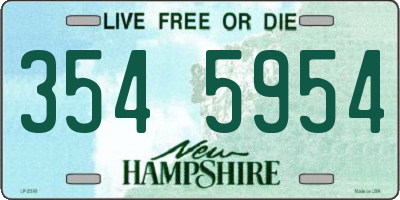 NH license plate 3545954