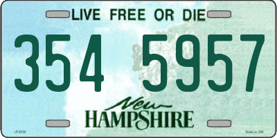 NH license plate 3545957