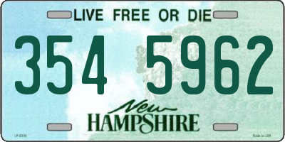 NH license plate 3545962