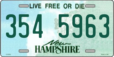 NH license plate 3545963