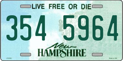 NH license plate 3545964