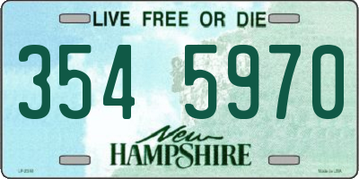 NH license plate 3545970