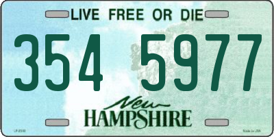 NH license plate 3545977
