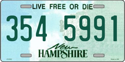 NH license plate 3545991