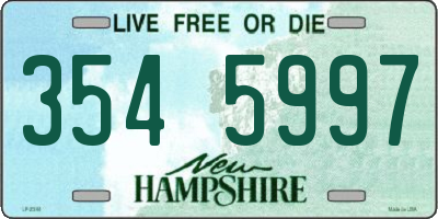 NH license plate 3545997