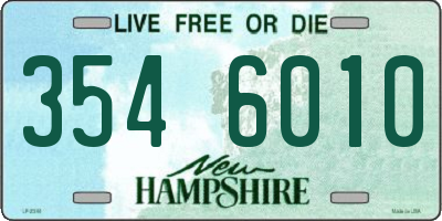 NH license plate 3546010