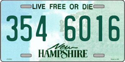 NH license plate 3546016