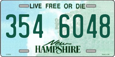 NH license plate 3546048