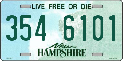 NH license plate 3546101