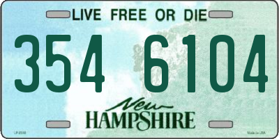 NH license plate 3546104