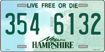 NH license plate 3546132
