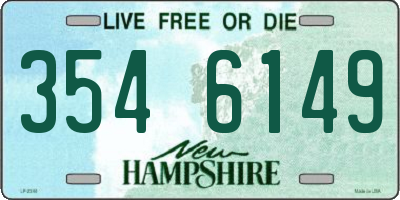 NH license plate 3546149