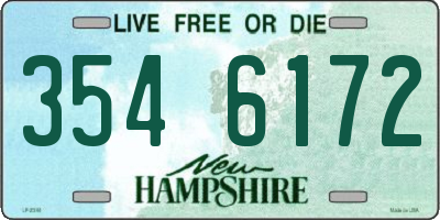 NH license plate 3546172