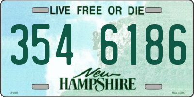 NH license plate 3546186