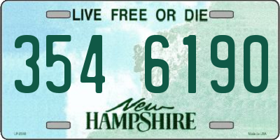 NH license plate 3546190
