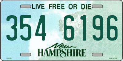 NH license plate 3546196
