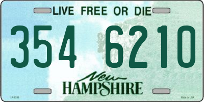 NH license plate 3546210