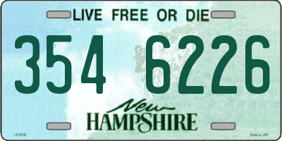 NH license plate 3546226