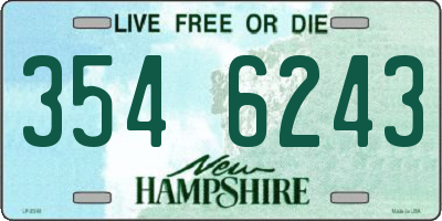 NH license plate 3546243