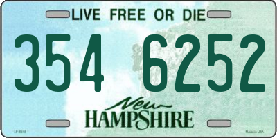 NH license plate 3546252