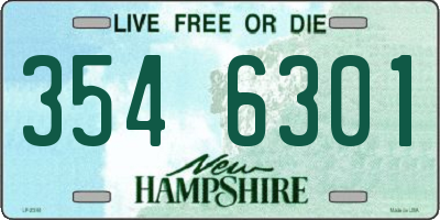 NH license plate 3546301